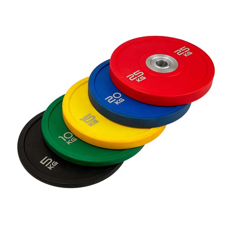 Olympische Rubber Bumper Tri-Grip Weight Plat Olympische Rubber Tri-Grip Plate